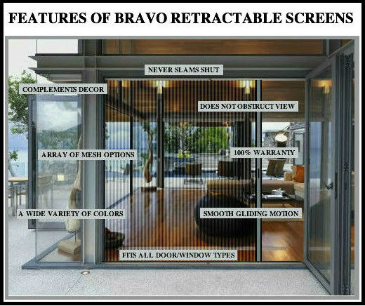Features of Retractable screen door system